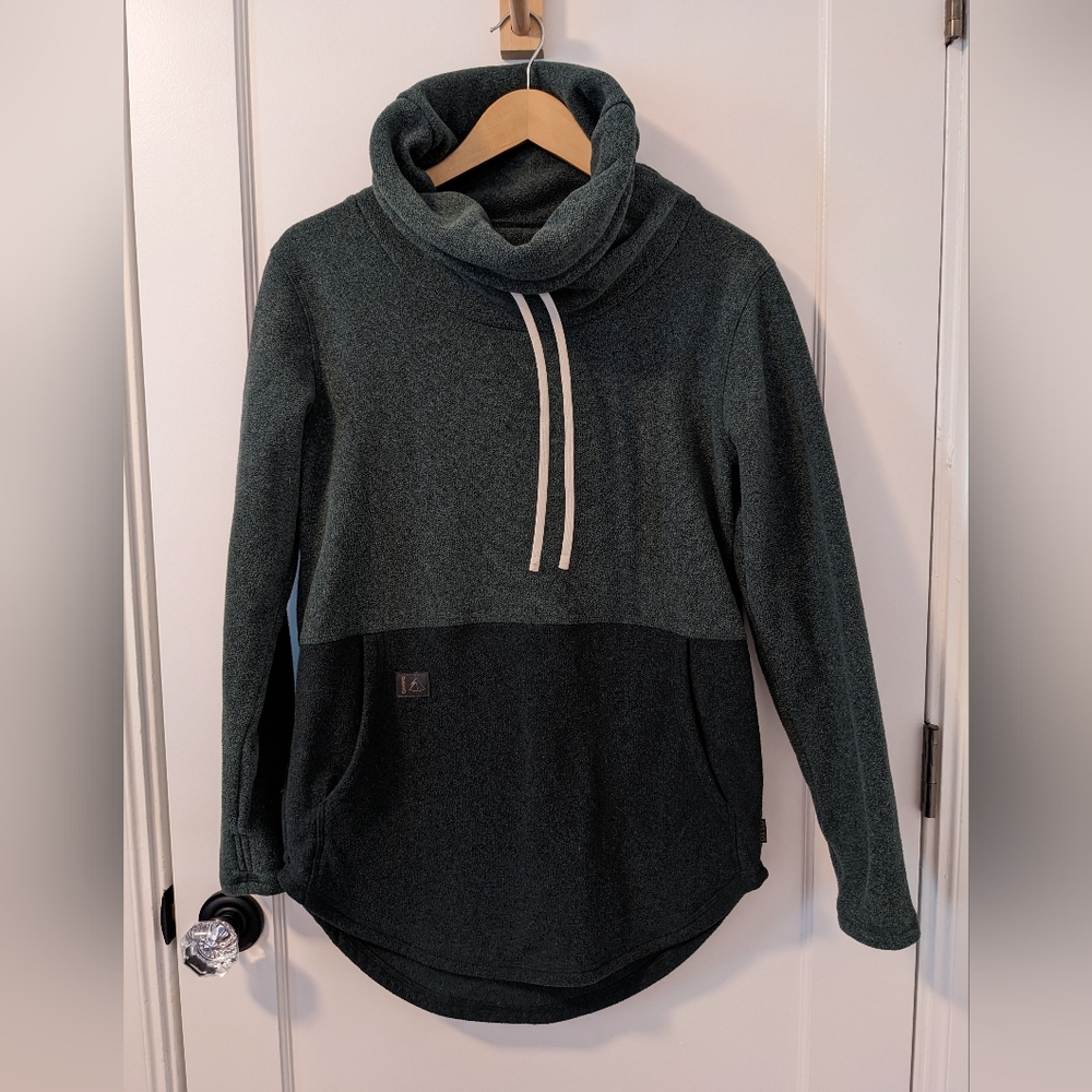 DESO Made in USA Small Batch Fleece Pullover Green Women’s Size Medium